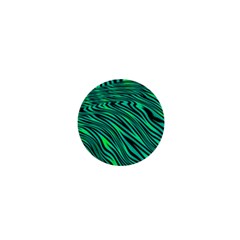 Black And Green Abstract Stripes Pattern 1  Mini Buttons by SpinnyChairDesigns