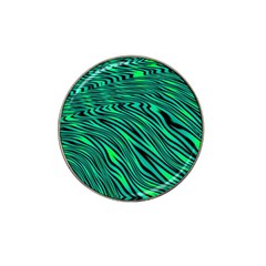 Black And Green Abstract Stripes Pattern Hat Clip Ball Marker (10 Pack) by SpinnyChairDesigns