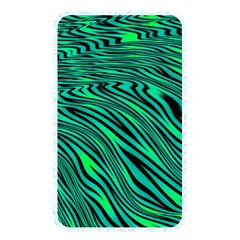 Black And Green Abstract Stripes Pattern Memory Card Reader (rectangular) by SpinnyChairDesigns