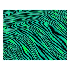 Black And Green Abstract Stripes Pattern Double Sided Flano Blanket (large)  by SpinnyChairDesigns