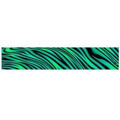 Black And Green Abstract Stripes Pattern Large Flano Scarf  by SpinnyChairDesigns