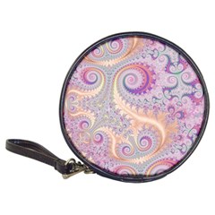 Pastel Pink Intricate Swirls Spirals  Classic 20-cd Wallets by SpinnyChairDesigns