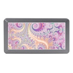 Pastel Pink Intricate Swirls Spirals  Memory Card Reader (mini) by SpinnyChairDesigns