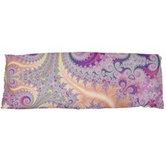 Pastel Pink Intricate Swirls Spirals  Body Pillow Case Dakimakura (two Sides) by SpinnyChairDesigns