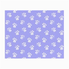 Animal Cat Dog Paw Prints Pattern Small Glasses Cloth by SpinnyChairDesigns