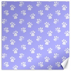 Animal Cat Dog Paw Prints Pattern Canvas 16  X 16  by SpinnyChairDesigns