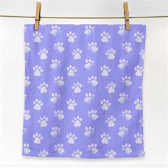 Animal Cat Dog Paw Prints Pattern Face Towel by SpinnyChairDesigns