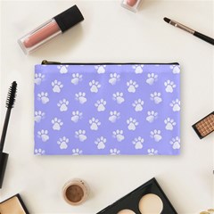 Animal Cat Dog Paw Prints Pattern Cosmetic Bag (medium) by SpinnyChairDesigns