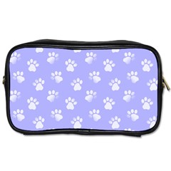 Animal Cat Dog Paw Prints Pattern Toiletries Bag (two Sides) by SpinnyChairDesigns