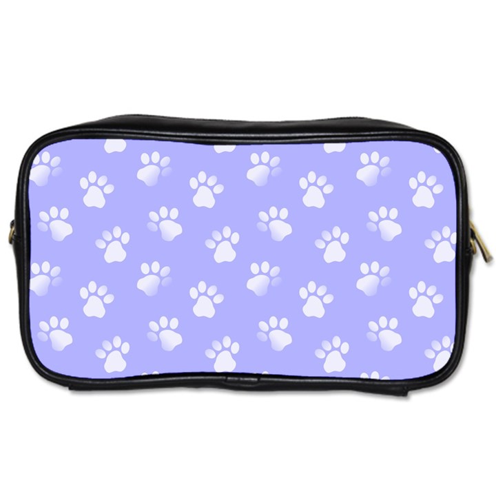 Animal Cat Dog Paw Prints Pattern Toiletries Bag (Two Sides)