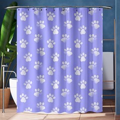 Animal Cat Dog Paw Prints Pattern Shower Curtain 60  X 72  (medium)  by SpinnyChairDesigns