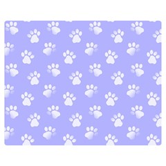 Animal Cat Dog Paw Prints Pattern Double Sided Flano Blanket (medium)  by SpinnyChairDesigns