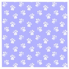 Animal Cat Dog Paw Prints Pattern Wooden Puzzle Square by SpinnyChairDesigns