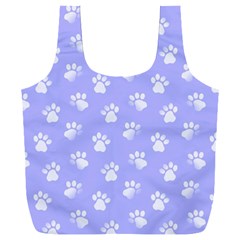 Animal Cat Dog Paw Prints Pattern Full Print Recycle Bag (xxl) by SpinnyChairDesigns