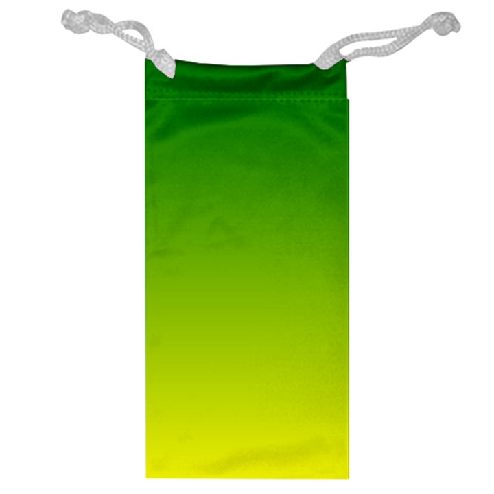 Avocado Ombre Green Yellow Gradient Jewelry Bag