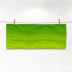 Avocado Ombre Green Yellow Gradient Hand Towel by SpinnyChairDesigns