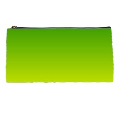 Avocado Ombre Green Yellow Gradient Pencil Case by SpinnyChairDesigns