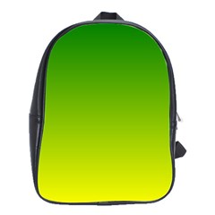 Avocado Ombre Green Yellow Gradient School Bag (large) by SpinnyChairDesigns