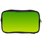 Avocado Ombre Green Yellow Gradient Toiletries Bag (Two Sides) Front