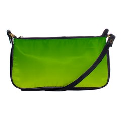 Avocado Ombre Green Yellow Gradient Shoulder Clutch Bag by SpinnyChairDesigns