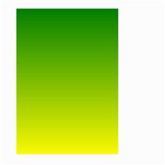 Avocado Ombre Green Yellow Gradient Large Garden Flag (two Sides) by SpinnyChairDesigns