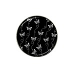 Black and White Butterfly Pattern Hat Clip Ball Marker (10 pack) Front