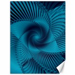 Cerulean Blue Pinwheel Floral Design Canvas 36  x 48  35.26 x46.15  Canvas - 1