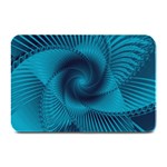 Cerulean Blue Pinwheel Floral Design Plate Mats 18 x12  Plate Mat