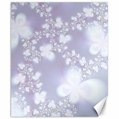 Pale Violet And White Floral Pattern Canvas 20  X 24  by SpinnyChairDesigns