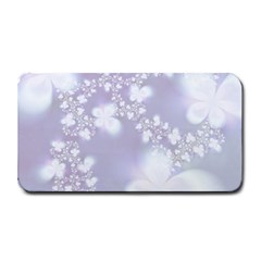 Pale Violet And White Floral Pattern Medium Bar Mats by SpinnyChairDesigns