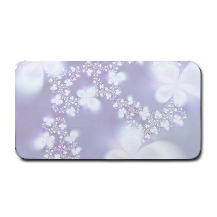 Pale Violet and White Floral Pattern Medium Bar Mats