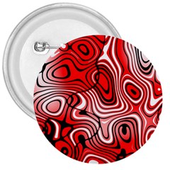 Black Red White Abstract Stripes 3  Buttons by SpinnyChairDesigns