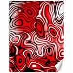 Black Red White Abstract Stripes Canvas 12  x 16  11.86 x15.41  Canvas - 1