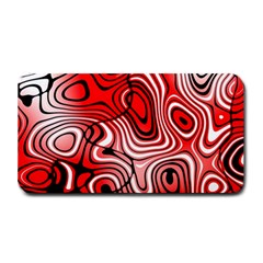 Black Red White Abstract Stripes Medium Bar Mats by SpinnyChairDesigns