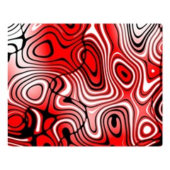 Black Red White Abstract Stripes Double Sided Flano Blanket (large)  by SpinnyChairDesigns