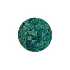 Dark Green Marbled Texture Golf Ball Marker (4 Pack) by SpinnyChairDesigns