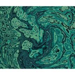 Dark Green Marbled Texture Deluxe Canvas 14  x 11  (Stretched) 14  x 11  x 1.5  Stretched Canvas