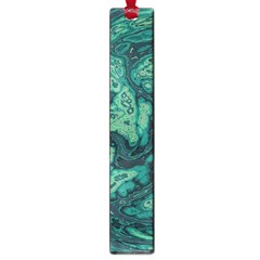 Dark Green Marbled Texture Large Book Marks by SpinnyChairDesigns