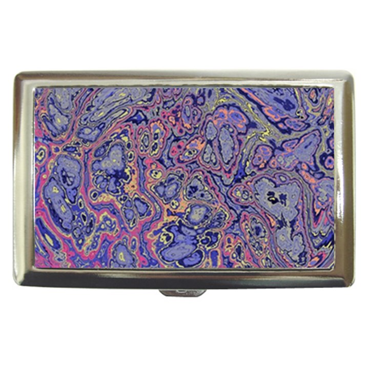 Colorful Marbled Paint Texture Cigarette Money Case