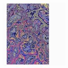 Colorful Marbled Paint Texture Small Garden Flag (two Sides) by SpinnyChairDesigns