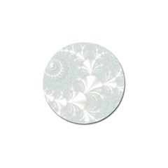 Mint Cream And White Intricate Swirl Spiral Golf Ball Marker (4 Pack) by SpinnyChairDesigns