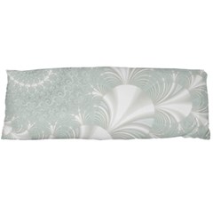 Mint Cream And White Intricate Swirl Spiral Body Pillow Case (dakimakura) by SpinnyChairDesigns