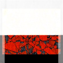 Red Grey Abstract Grunge Pattern Rectangular Jigsaw Puzzl by SpinnyChairDesigns