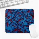 Red Blue Abstract Grunge Pattern Large Mousepads Front