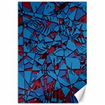 Red Blue Abstract Grunge Pattern Canvas 20  x 30  19.62 x28.9  Canvas - 1