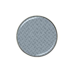 Grey Diamond Plate Metal Texture Hat Clip Ball Marker (10 Pack) by SpinnyChairDesigns