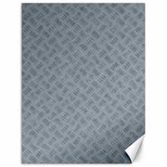 Grey Diamond Plate Metal Texture Canvas 18  X 24  by SpinnyChairDesigns