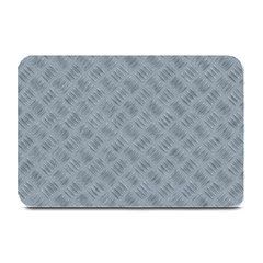 Grey Diamond Plate Metal Texture Plate Mats by SpinnyChairDesigns