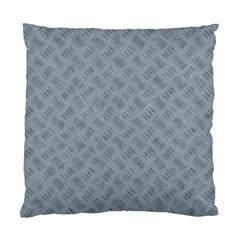 Grey Diamond Plate Metal Texture Standard Cushion Case (one Side) by SpinnyChairDesigns