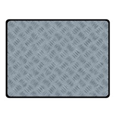 Grey Diamond Plate Metal Texture Fleece Blanket (small) by SpinnyChairDesigns